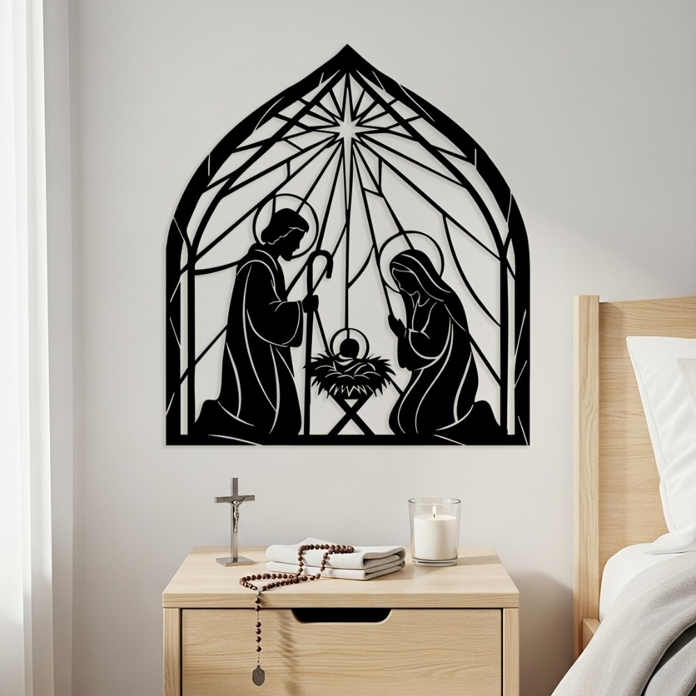 Home Decor Living - CIFBUY Religious Jesus Nativity Metal Wall