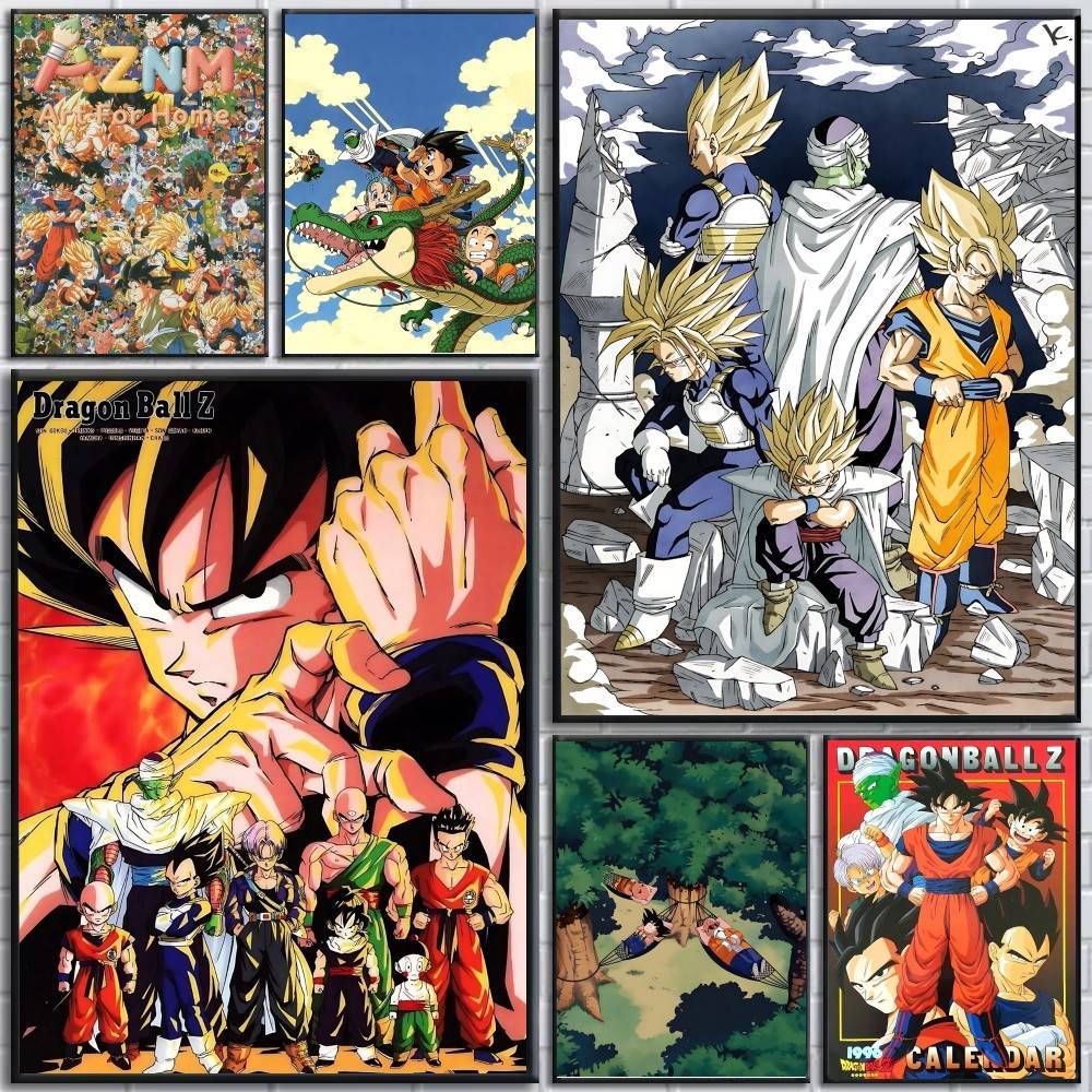 Home Decor Furniture - AZNM Dragon Ball Z Unframed Canvas