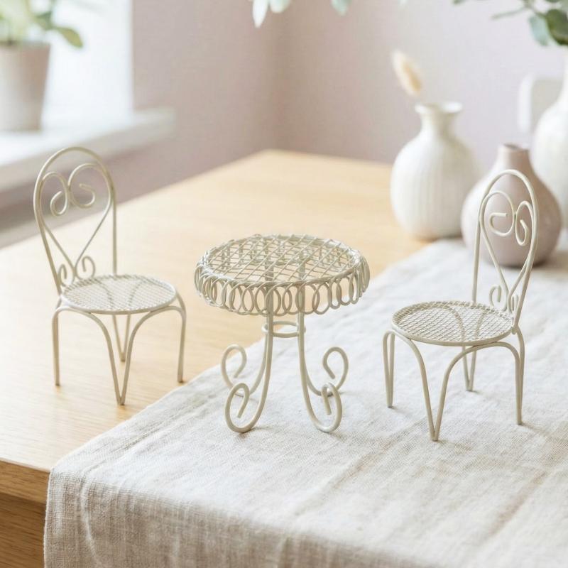 Home Decor Furniture - 1/3Pcs Dollhouse Garden Display Ornament Prop