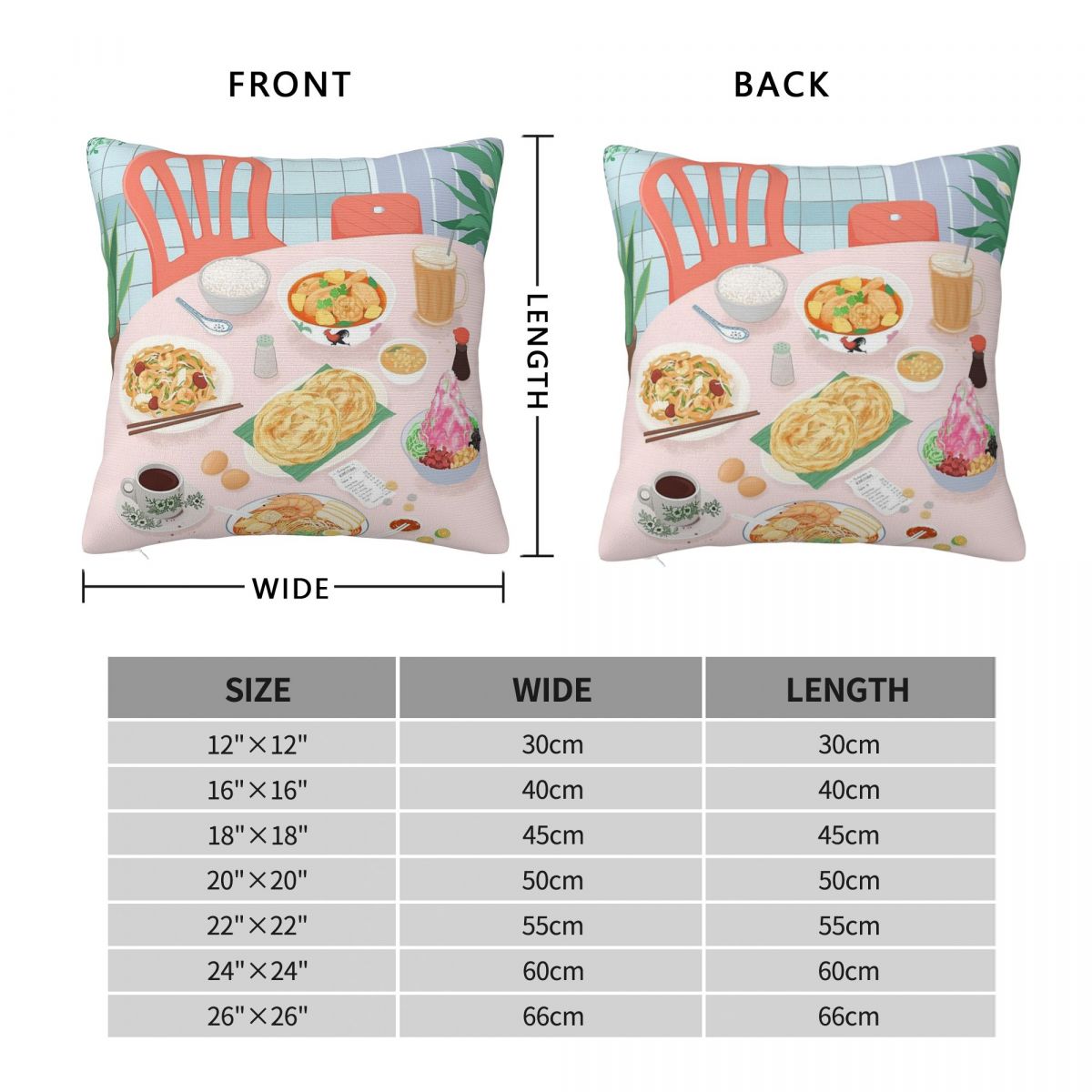 Kopitiam Food Malaysia Pillowc - Home Decor Malaysia review and price