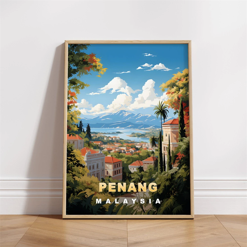 Penang Malaysia Travel Poster  - Home Decor Malaysia review and price