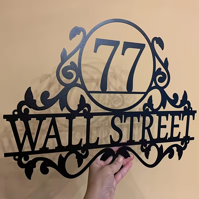 Custom Metal House Number & St - Home Decor Inspo review and price