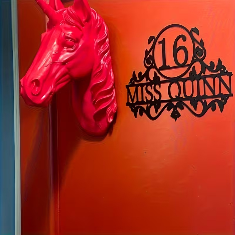 Custom Metal House Number & St - Home Decor Inspo review and price