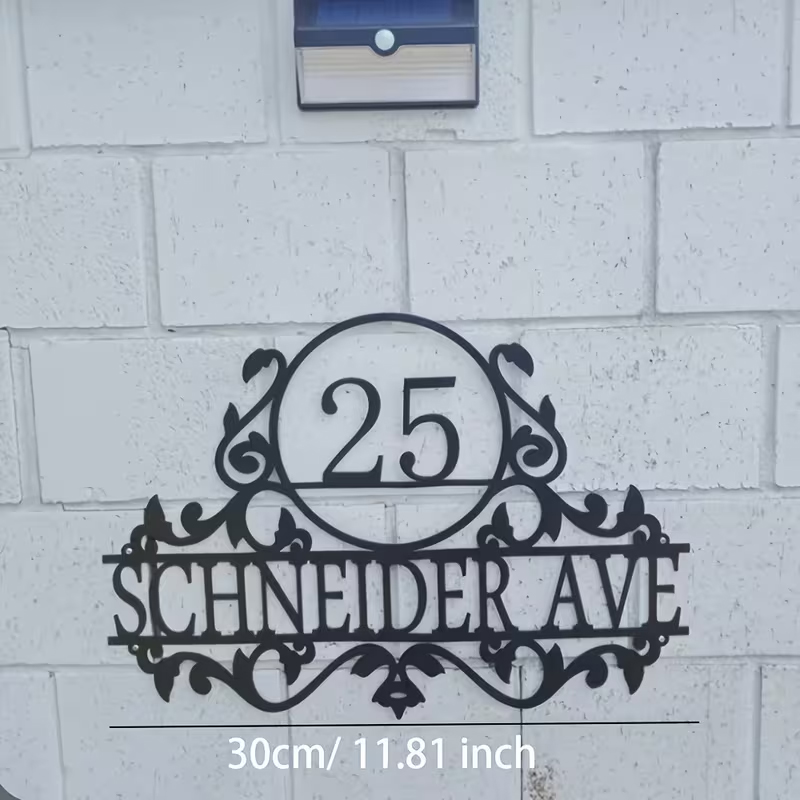 Custom Metal House Number & St - Home Decor Inspo review and price