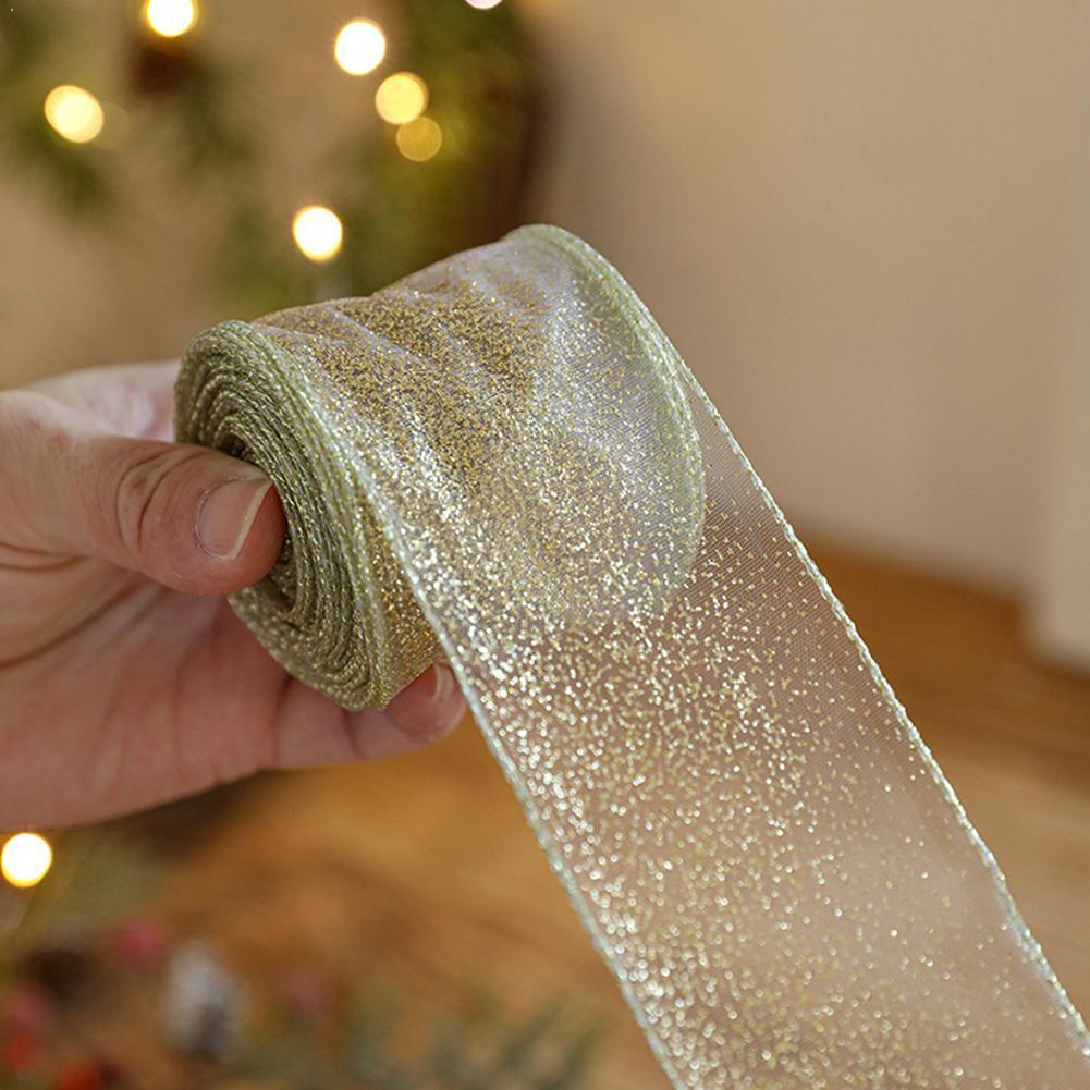 2m 2027 Christmas Ribbon Golde - Home Decor Xmas Tree review and price