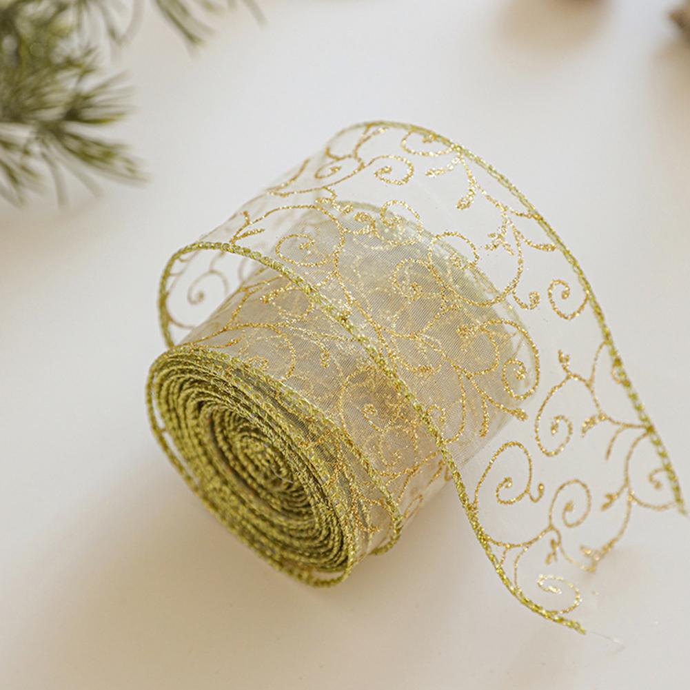 2m 2027 Christmas Ribbon Golde - Home Decor Xmas Tree review and price