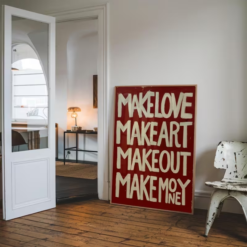 Modern,Retro Self Made Love Ki - Home Decor Handmade review and price