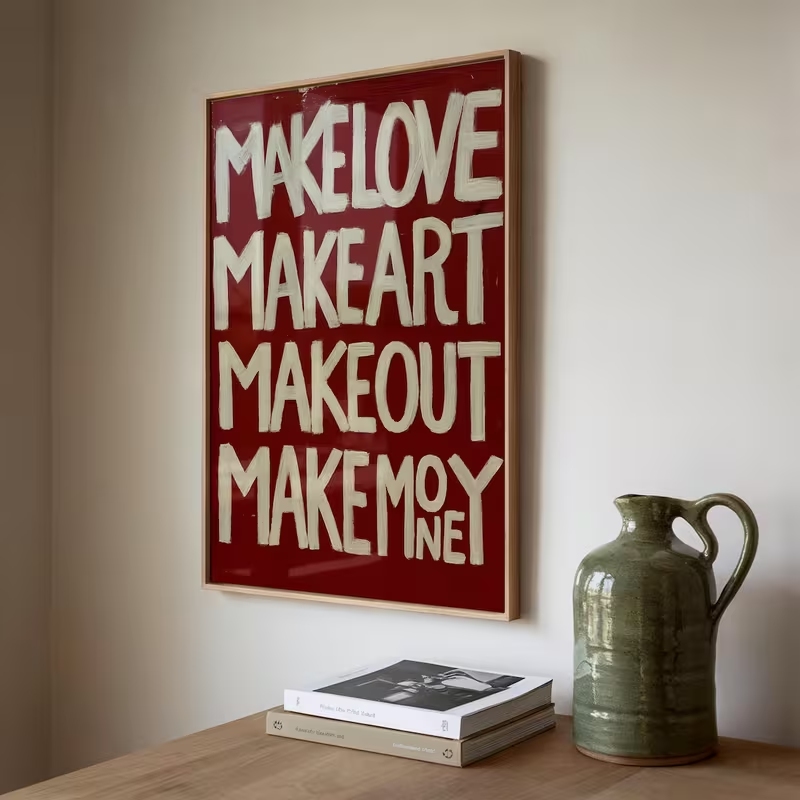 Modern,Retro Self Made Love Ki - Home Decor Handmade review and price
