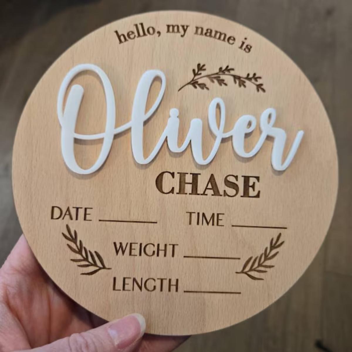 1Pc Custom Baby Announcement S - Home Decor Inspo review and price