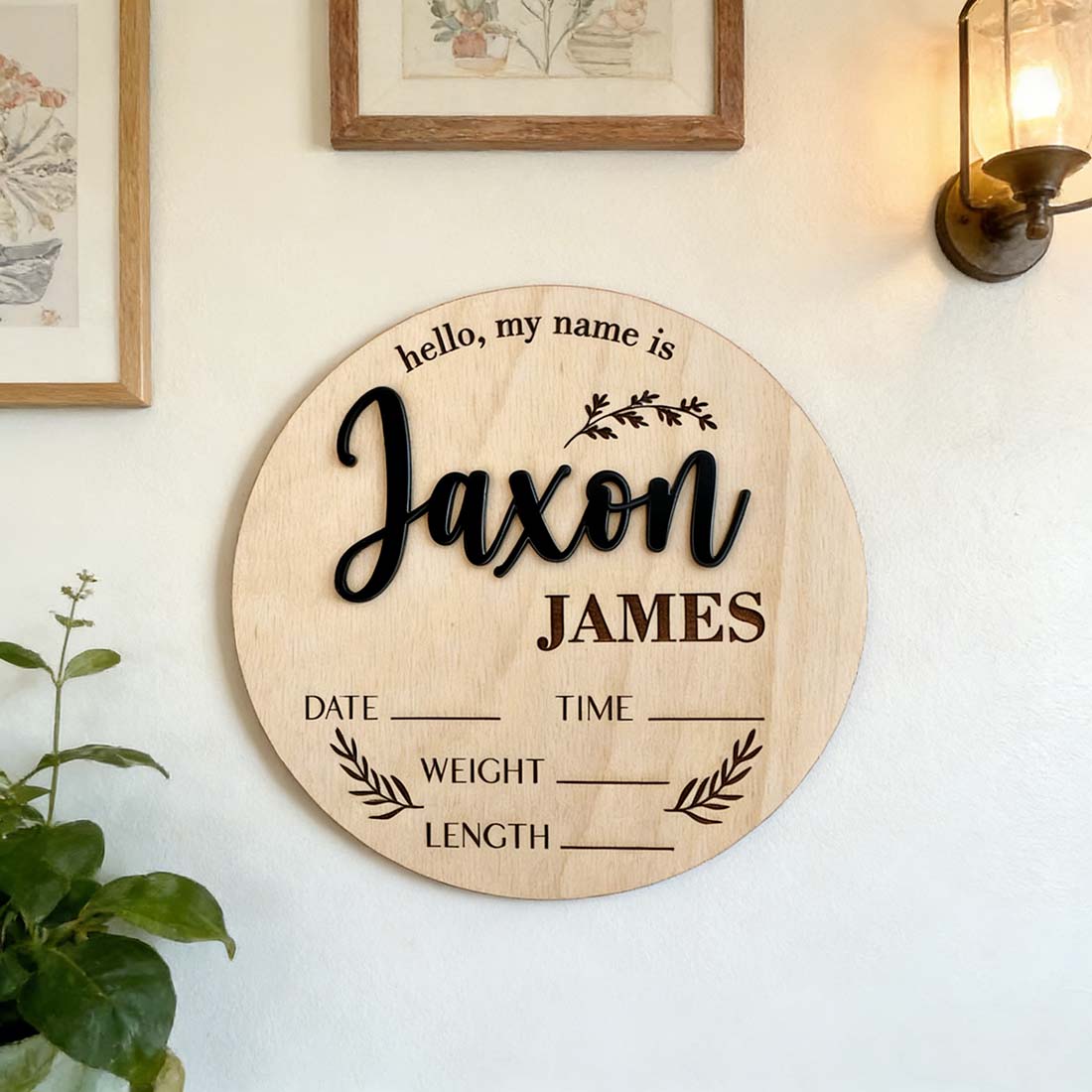 1Pc Custom Baby Announcement S - Home Decor Inspo review and price