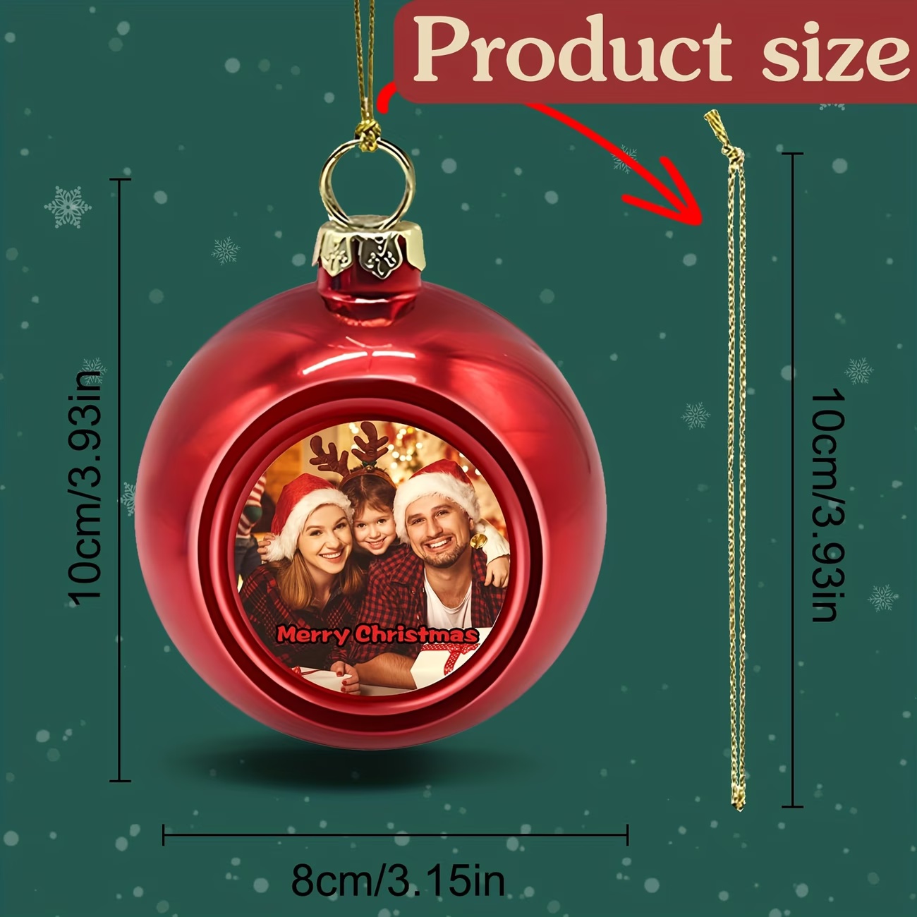 Custom Photo Christmas Ornamen - Home Decor Xmas Tree review and price