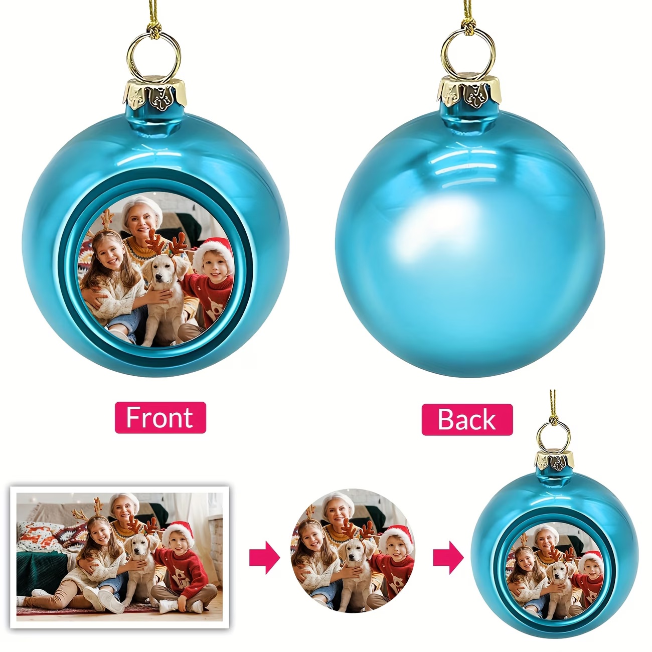 Custom Photo Christmas Ornamen - Home Decor Xmas Tree review and price