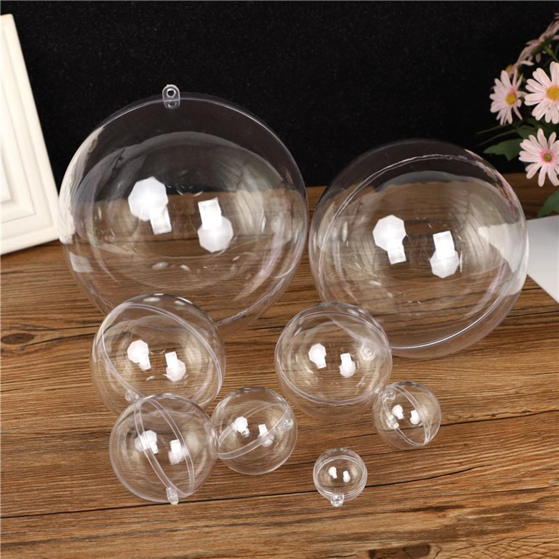 1-20CM Transparent Balls Hollo - Home Decor Xmas Tree review and price