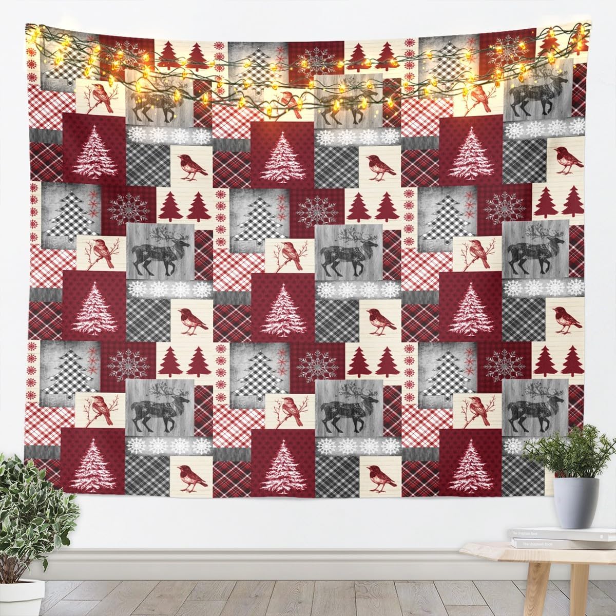 Merry Christmas Tapestry Santa - Home Decor Xmas Tree review and price