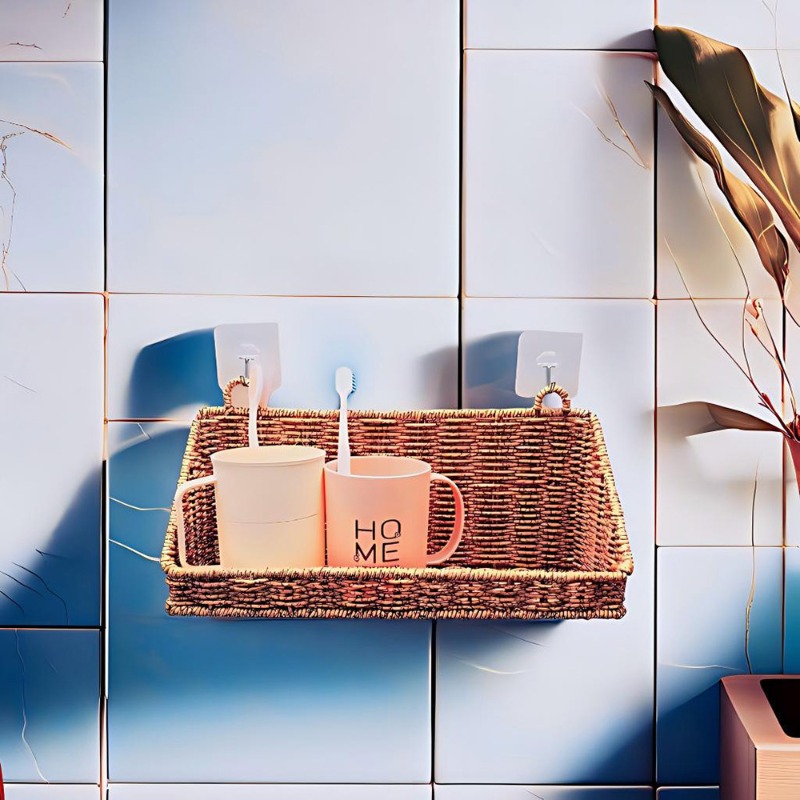 Woven Rattan Hanging Storage B - Woven Wall Basket review and price