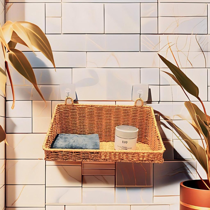 Woven Rattan Hanging Storage B - Woven Wall Basket review and price