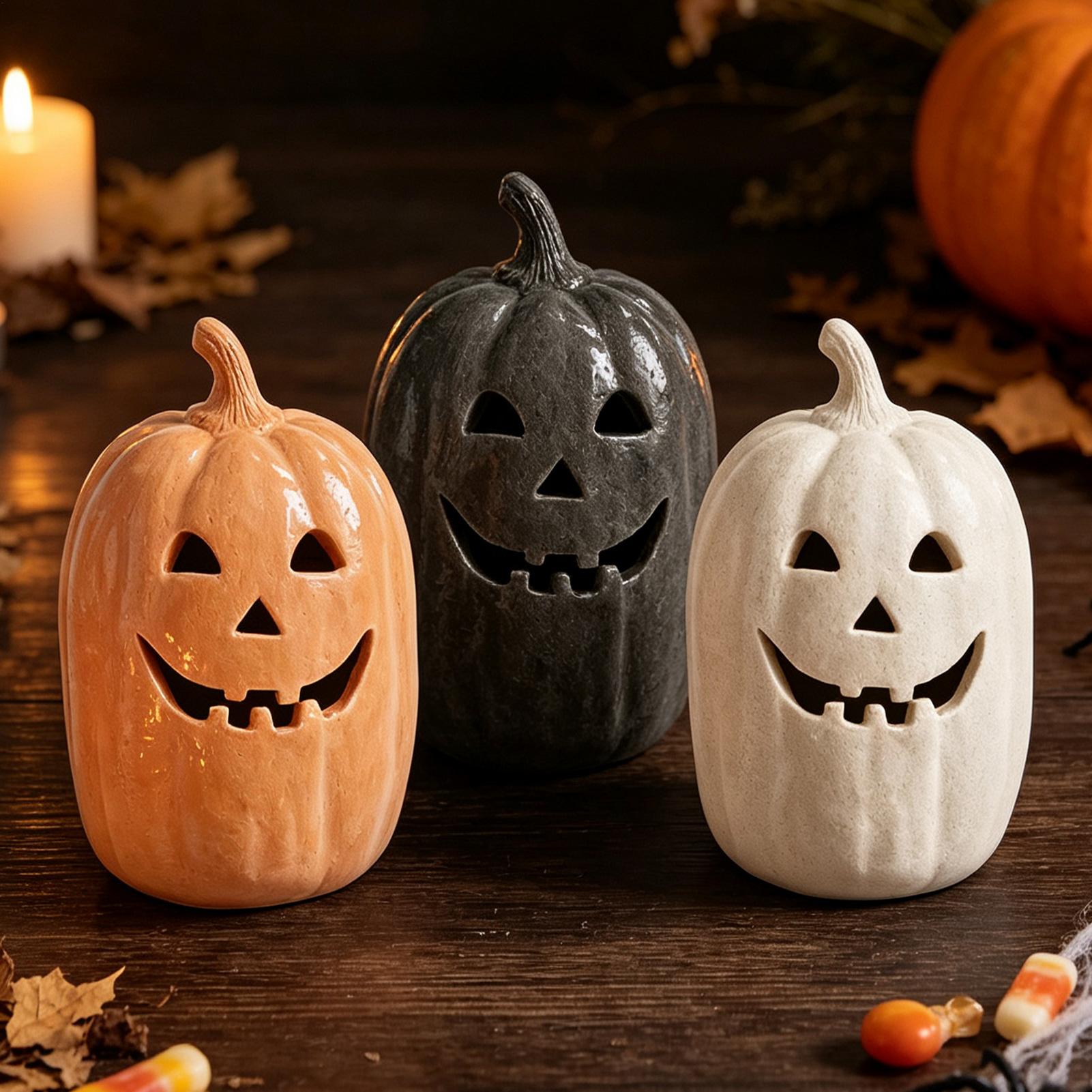Halloween Pumpkins Crafts Resi - Home Decor Handmade review and price