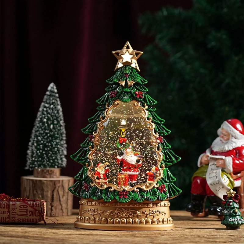 Snow Globe Music Box Christmas - Home Decor Xmas Tree review and price