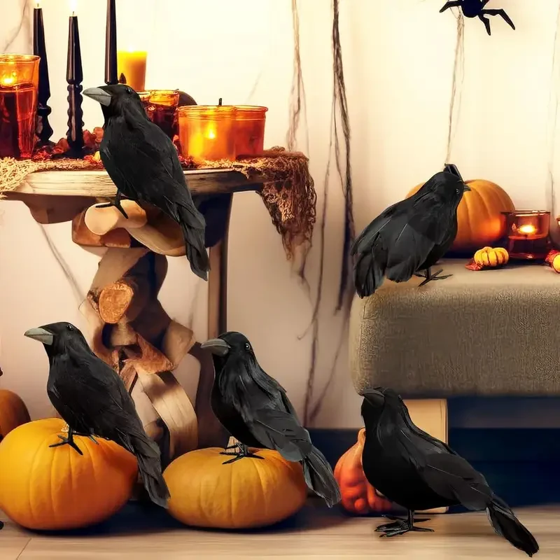 1PC Black Crow Halloween Decor - Home Decor Inspo review and price