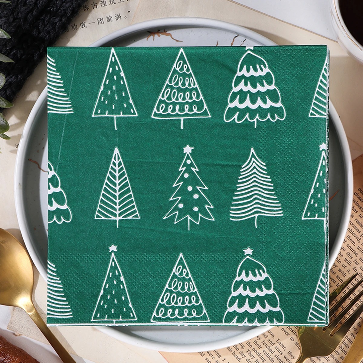 Christmas Disposable Paper Nap - Home Decor Xmas Tree review and price