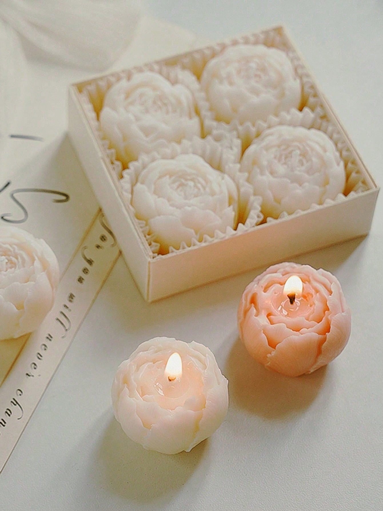 4pcs/Box Rose Scented Soy Wax  - Home Decor Handmade review and price