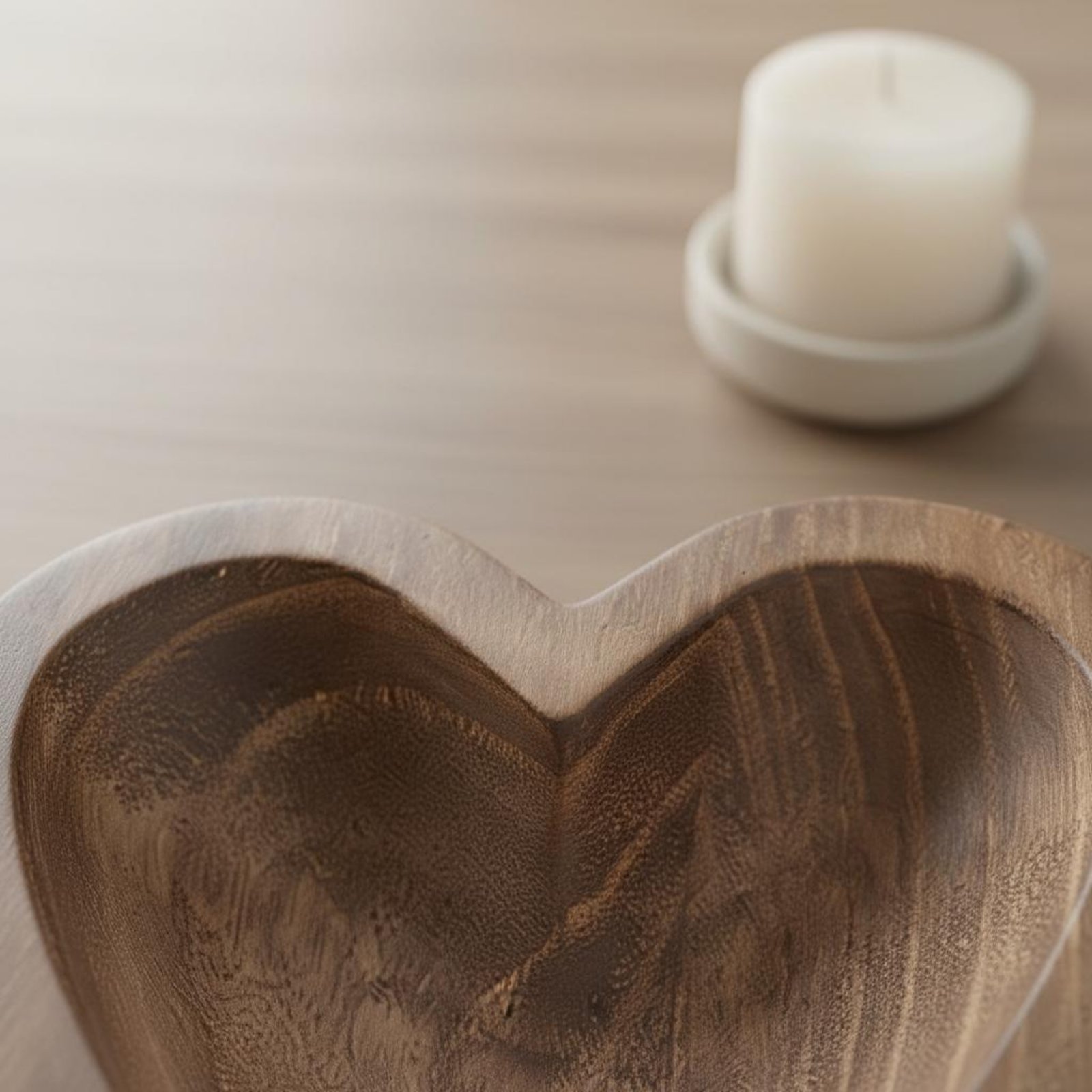 Heart Shaped Wooden Bowl Handm - Home Decor Handmade review and price