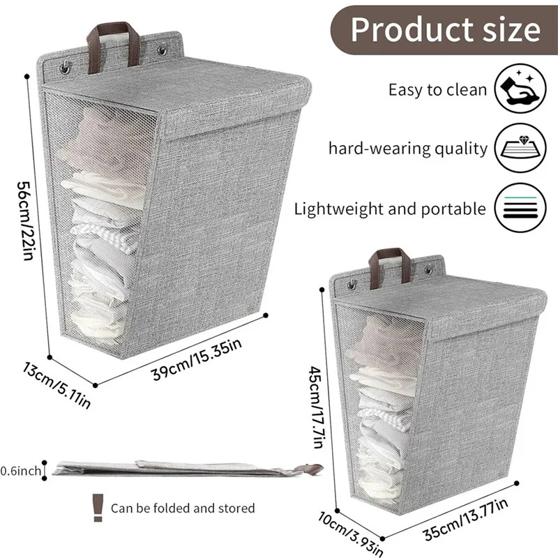 1 Pc Foldable Adhesive Laundry - Woven Wall Basket review and price