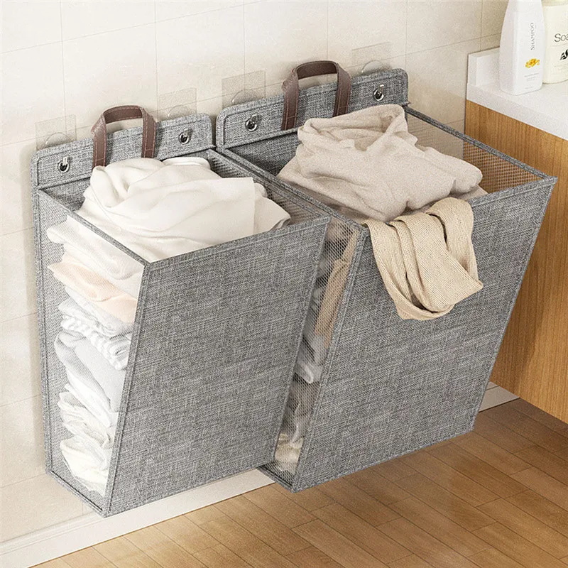 1 Pc Foldable Adhesive Laundry - Woven Wall Basket review and price