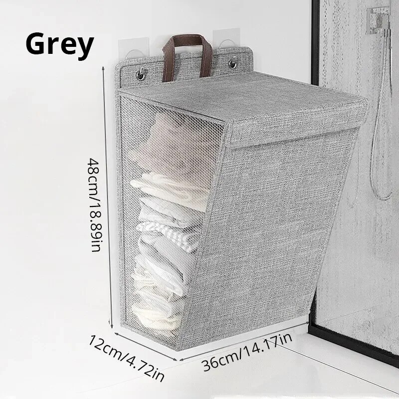 1pc Foldable Adhesive Laundry  - Woven Wall Basket review and price