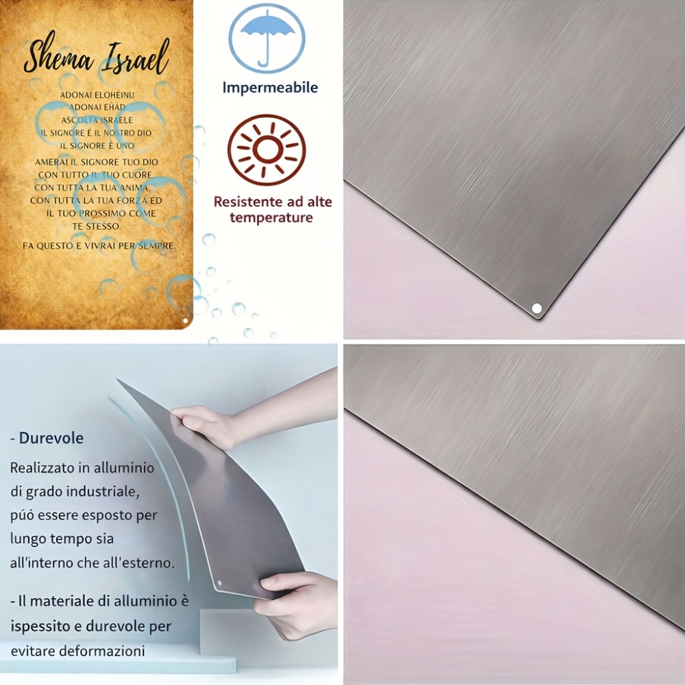CIFBUY  Hebrew Scripture Alumi - Home Decor Living review and price