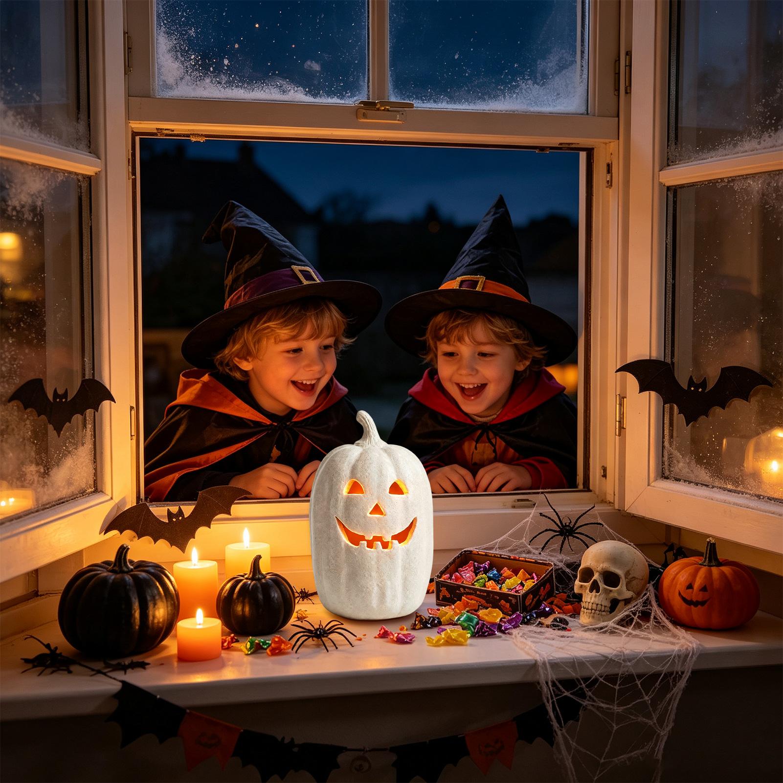 Halloween Pumpkin Decor Resin  - Home Decor Handmade review and price