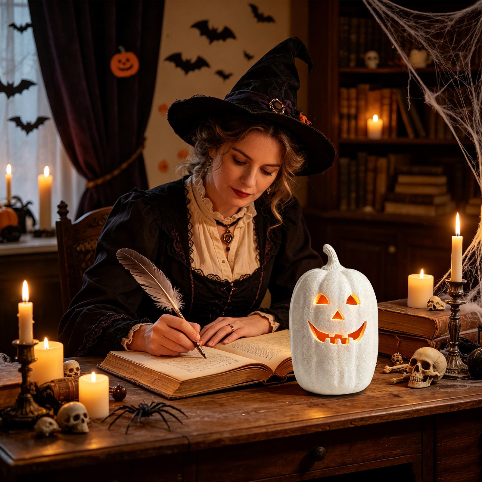 Halloween Pumpkin Decor Resin  - Home Decor Handmade review and price