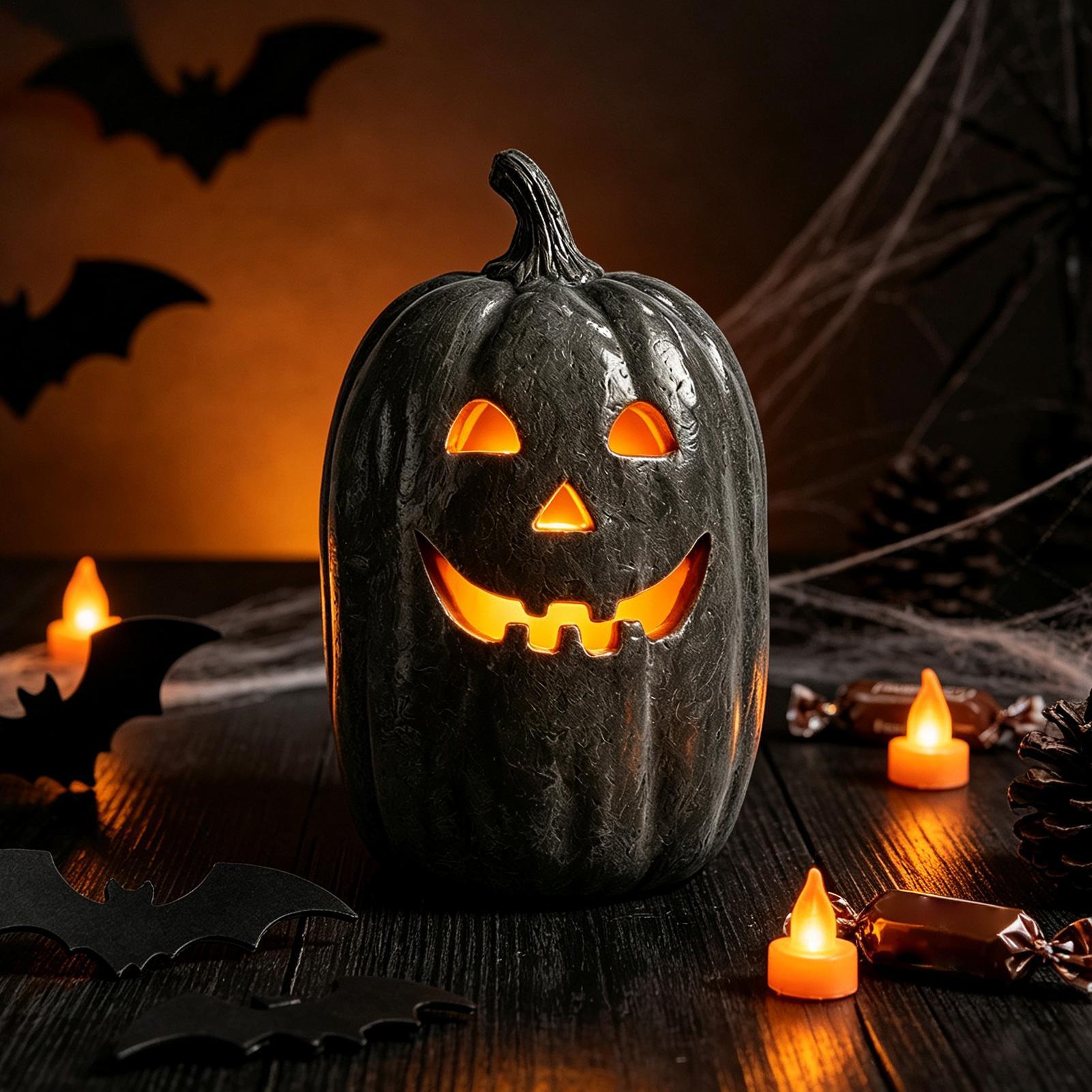 Halloween Pumpkin Decor Resin  - Home Decor Handmade review and price
